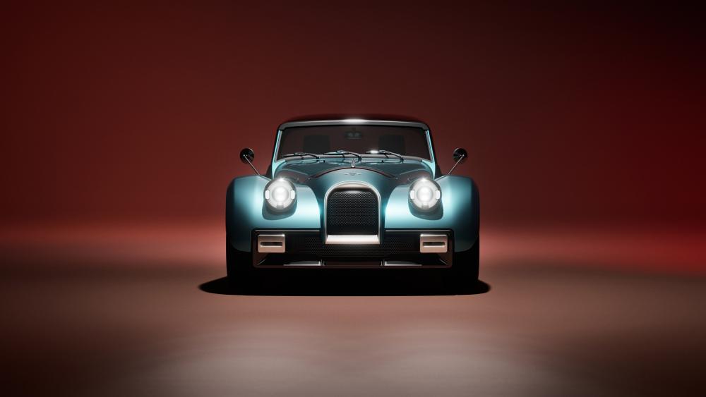 Retro Morgan SuperSport in Studio Light wallpaper