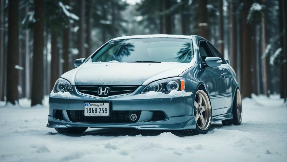 Snowbound Honda JDM Elegance wallpaper