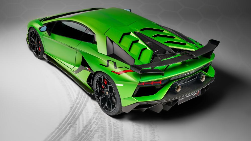 Lamborghini Aventador SVJ Green Beast wallpaper