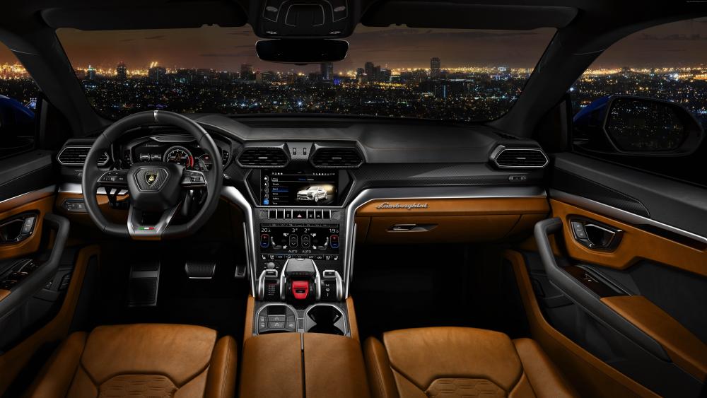 Lamborghini Urus Night Cockpit wallpaper
