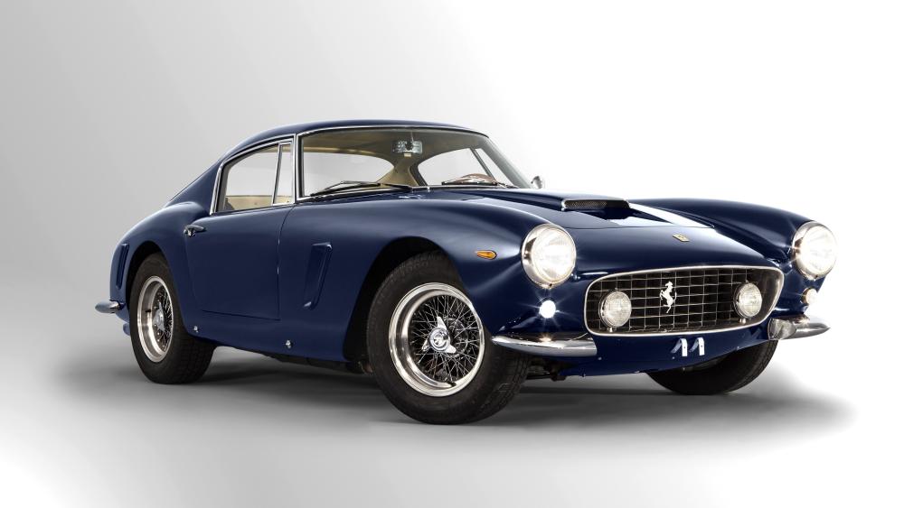 Classic Blue Ferrari 250 GTO Elegance wallpaper