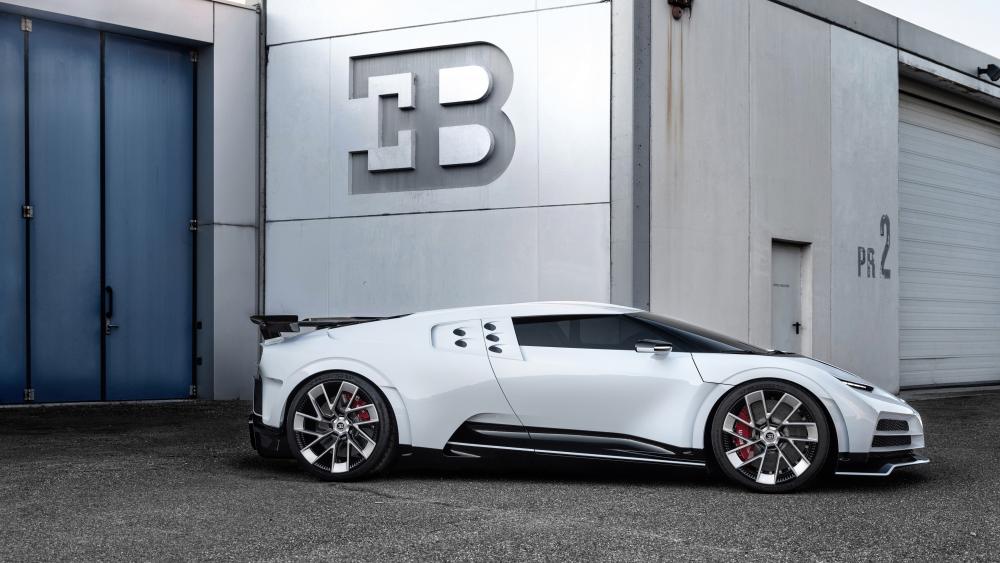 Bugatti Centodieci in Industrial Setting wallpaper