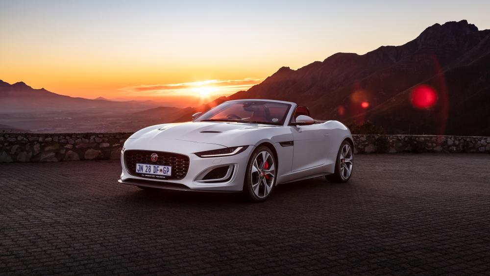 Sunset Jaguar F Type Convertible wallpaper