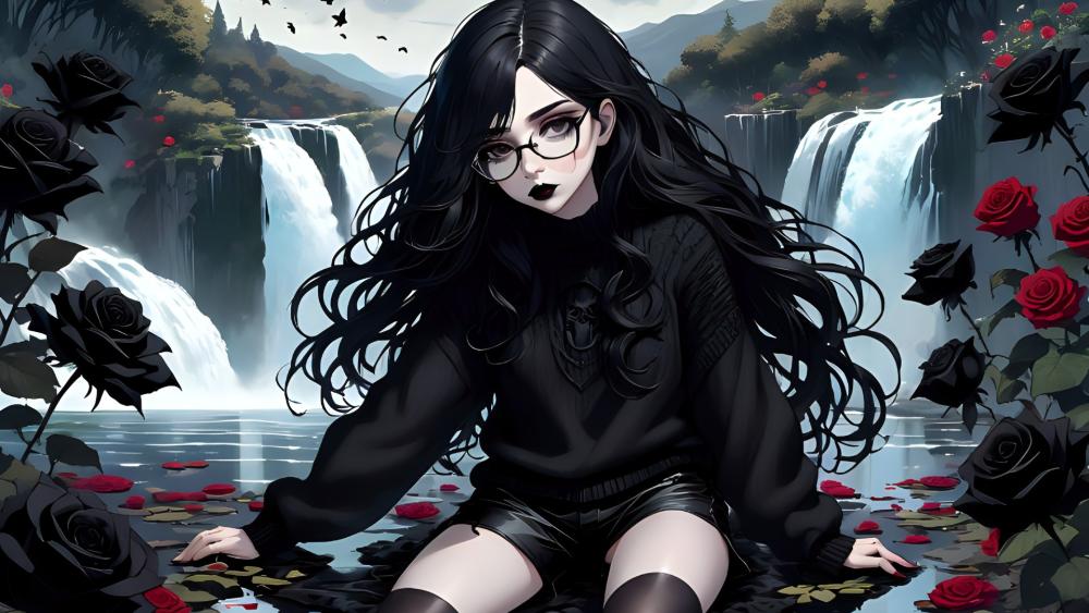 Gothic Waterfall Muse wallpaper