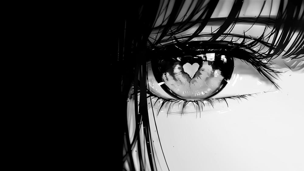 🥀 Anime eyes Love wallpaper