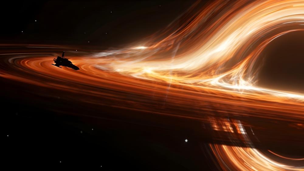 Black Hole Accretion Glow wallpaper