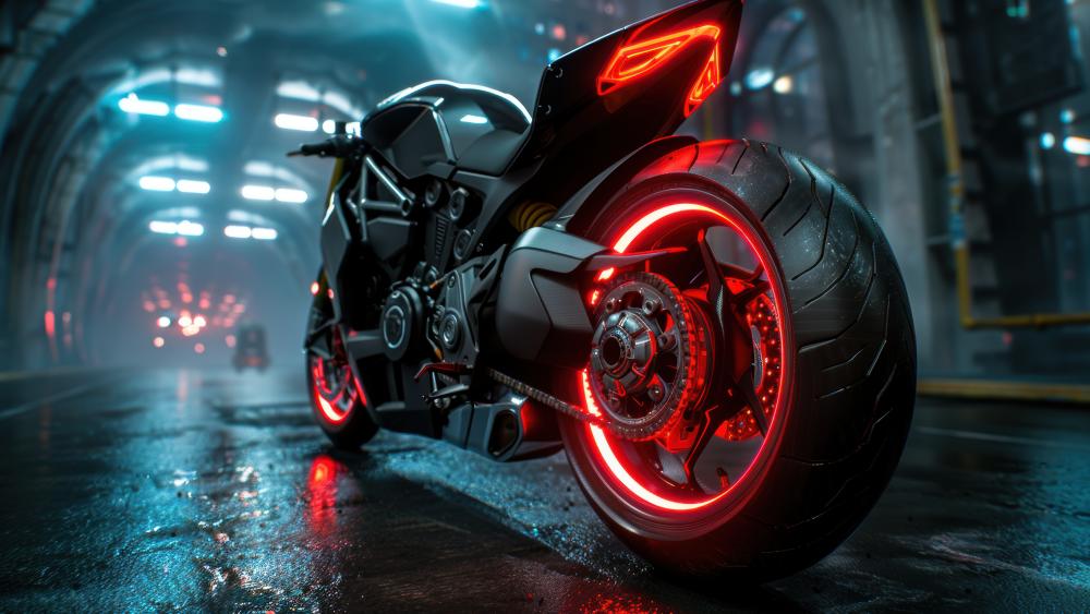 Cyberpunk Neon Speed Machine wallpaper