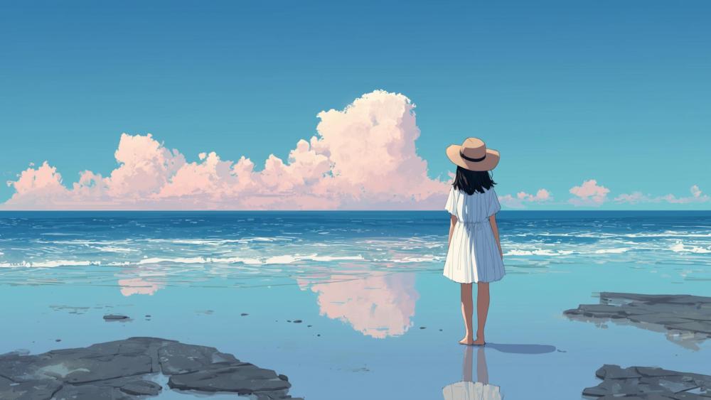 Summer Dreams by the Sea wallpaper