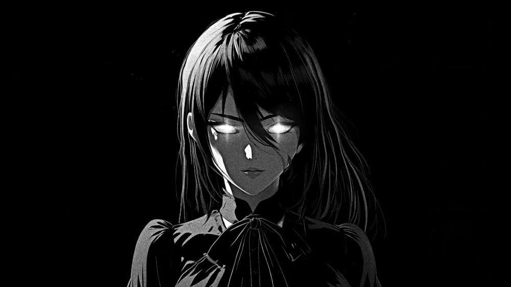 Gothic Eyes in the Dark wallpaper