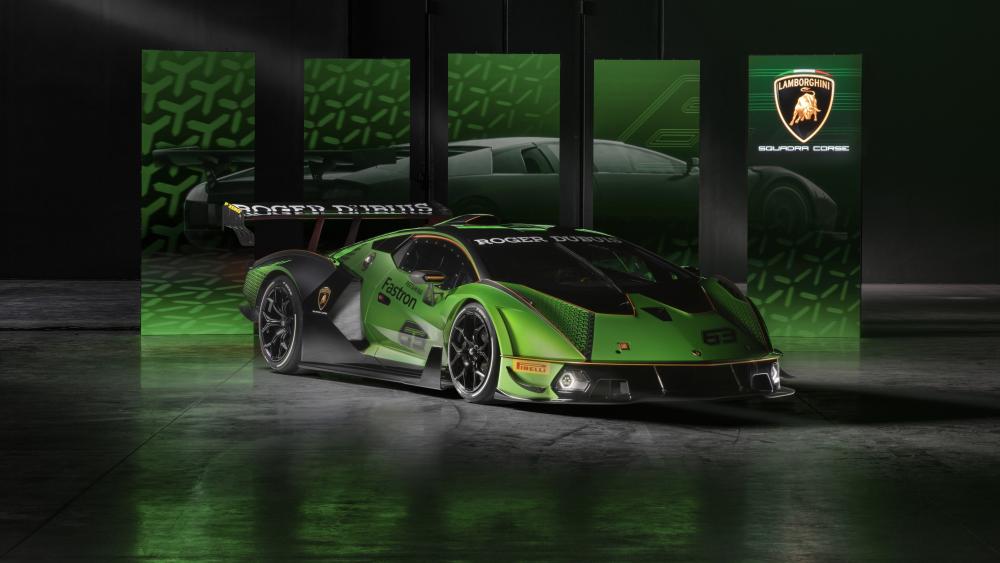Lamborghini Essenza SCV12 Neon Showcase wallpaper