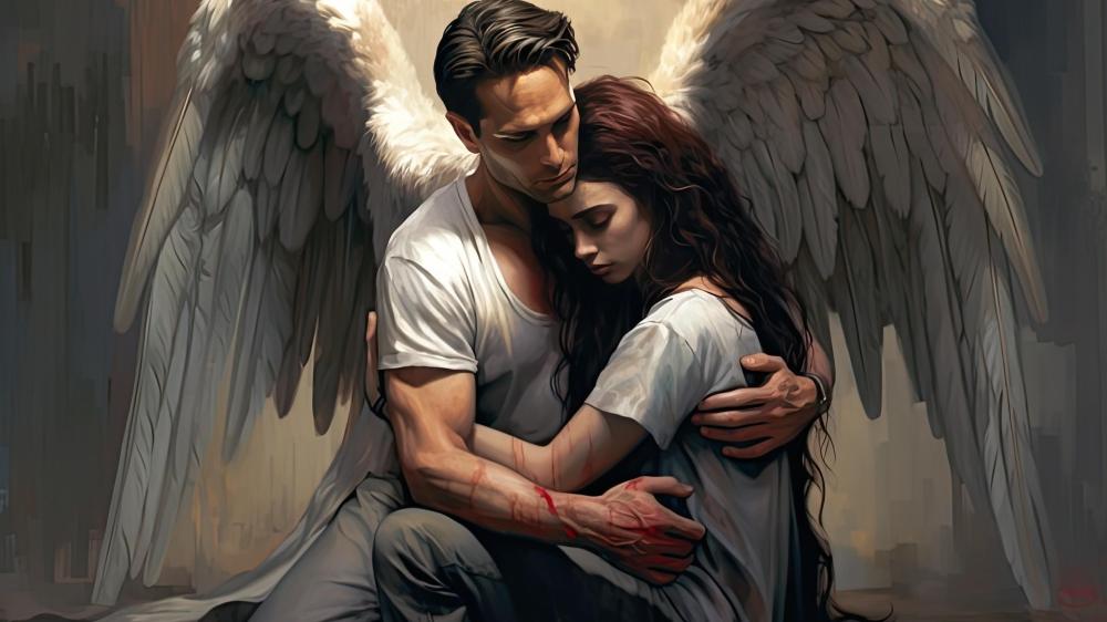 Fallen Wings of Tender Solace wallpaper