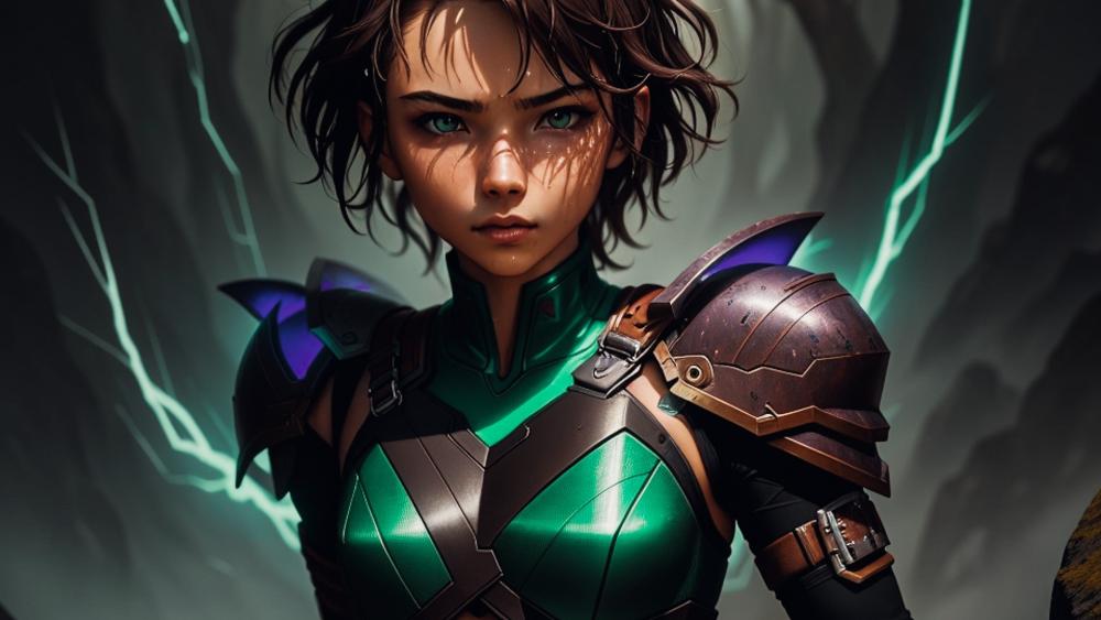 Emerald Valkyrie Rising wallpaper