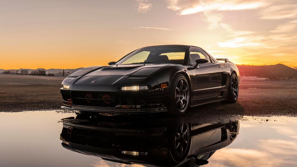 Acura NSX Sunset Reflection wallpaper