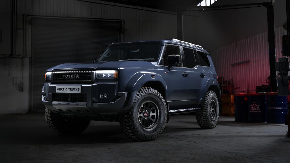 Toyota Land Cruiser 250 in Rugged Garage Light wallpaper