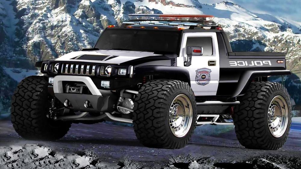 Mountain Patrol Hummer Police Truck wallpaper