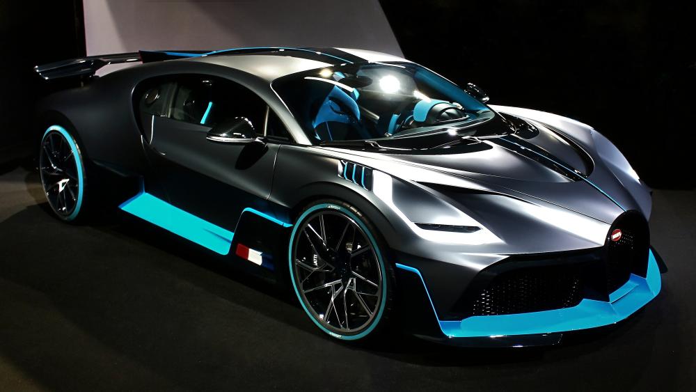 Bugatti Divo Neon Hypercar wallpaper