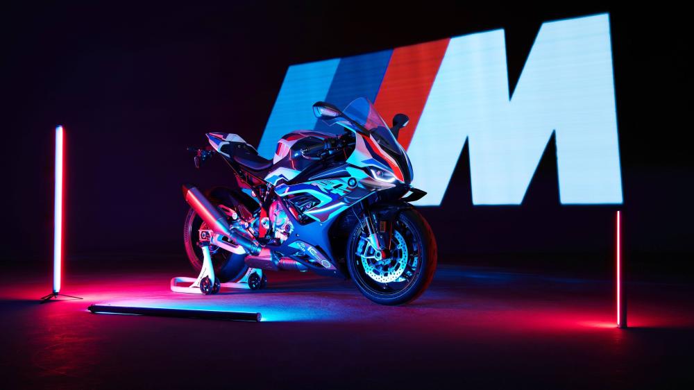 BMW M 1000 RR Neon Glow wallpaper
