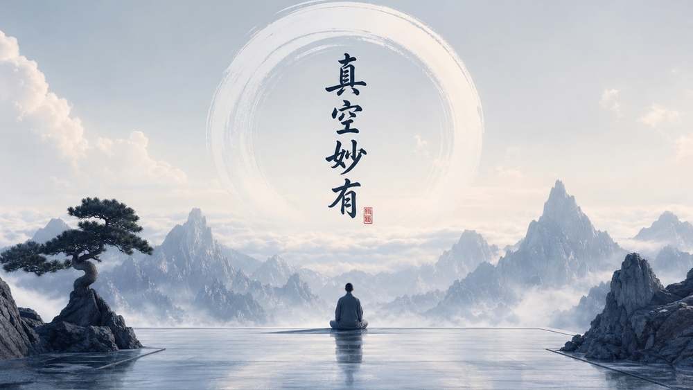 Emptiness and wondrous existence wallpaper