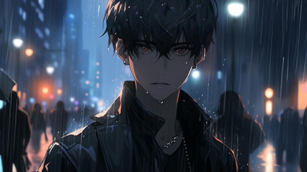 Rainlit Anime Rebel wallpaper
