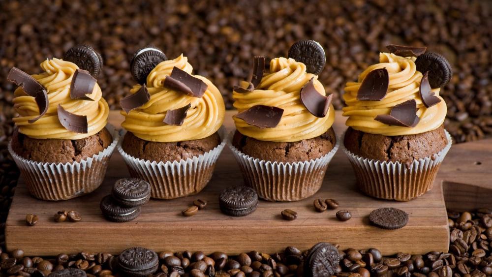 Chocolate Cupcake Delight wallpaper