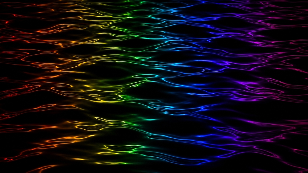 Neon Spectrum Waves wallpaper