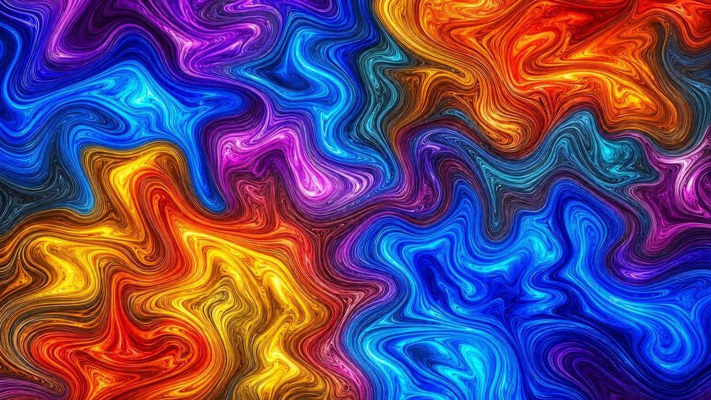 Chromatic Liquid Waves wallpaper