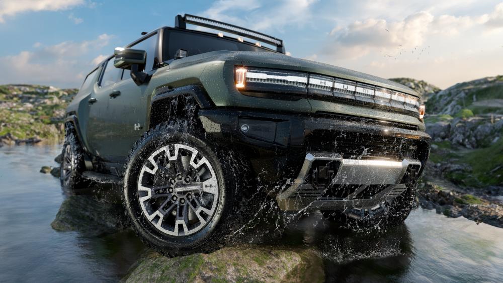 Electric pickup GMC Hummer EV wallpaper