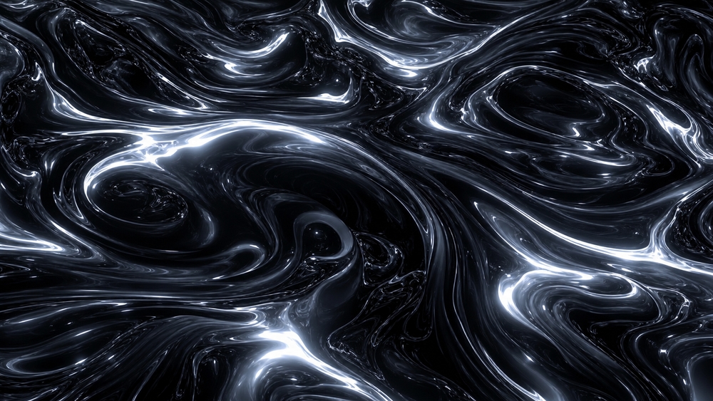 Midnight Liquid Swirls wallpaper