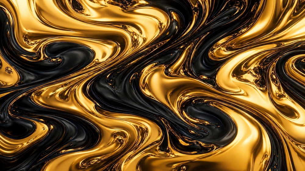 Liquid Gold Abyss wallpaper