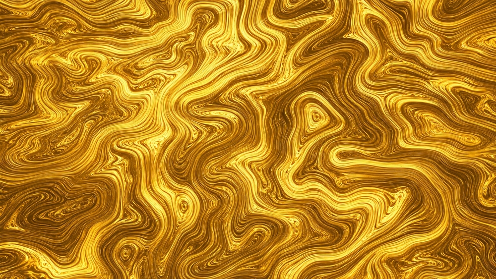 Golden Liquid Swirl wallpaper