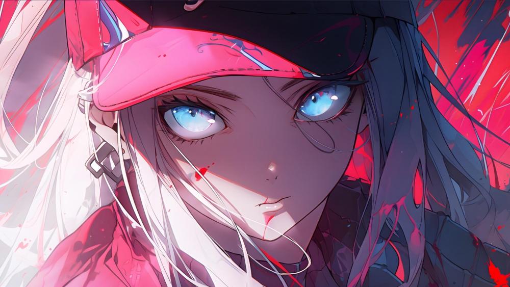 Neon Gaze of Urban Malice wallpaper