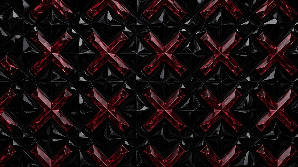 Crimson Geometry Grid wallpaper