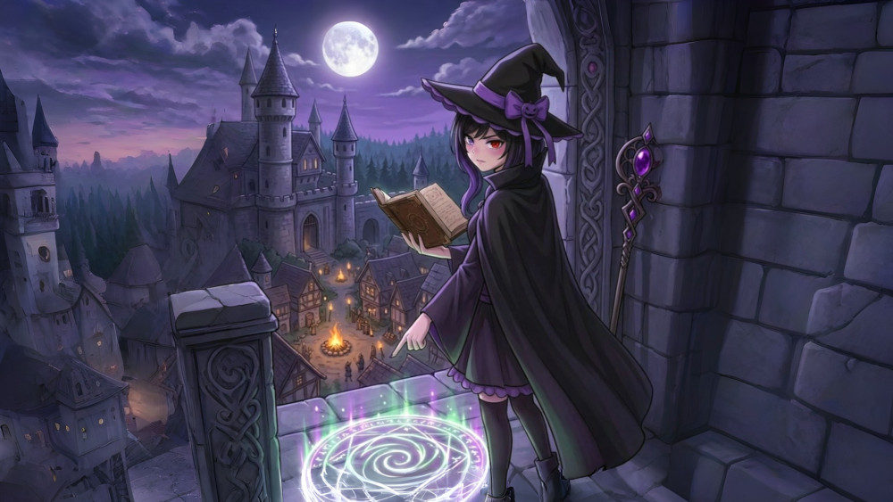 Moonlit Witch Overwatch wallpaper