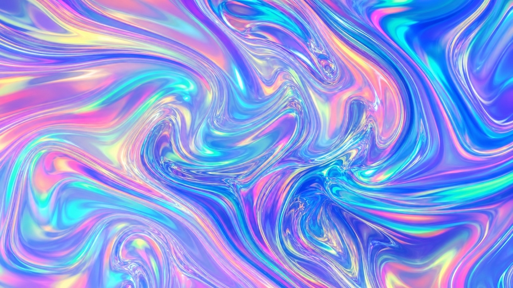 Neon Aurora Swirl Dreamscape wallpaper