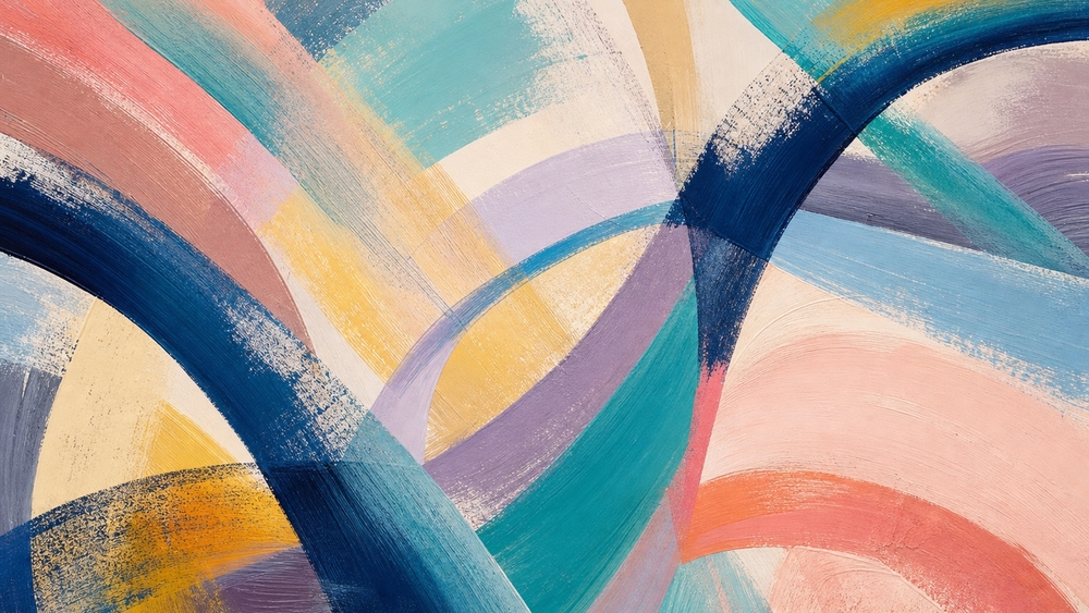 Pastel Currents of Digital Harmony wallpaper