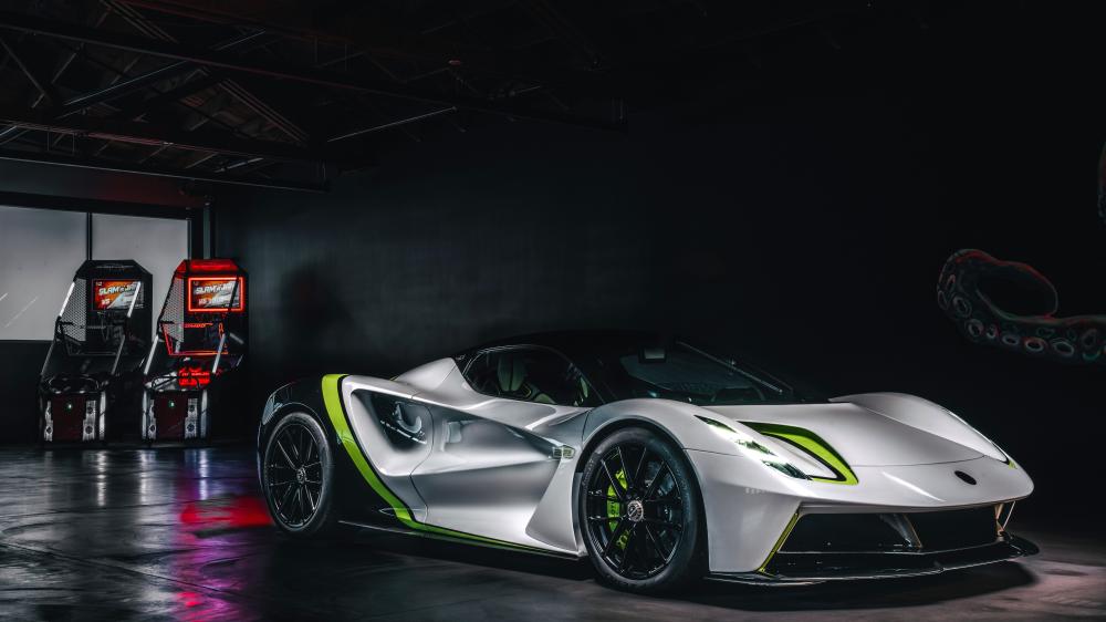 Lotus Evija in Neon Shadow wallpaper