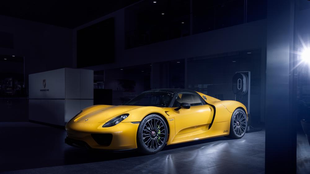 Porsche 918 Spyder at Midnight wallpaper