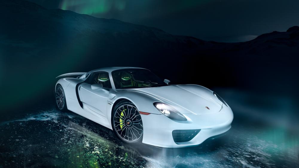 Porsche 918 Spyder in Midnight Glow wallpaper