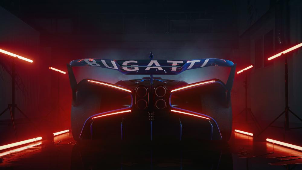 Bugatti Bolide Rear Glow wallpaper
