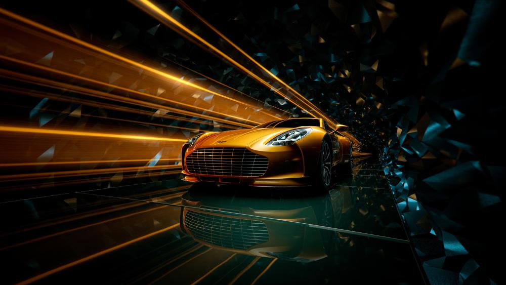 Aston Martin One-77 Golden Speed wallpaper