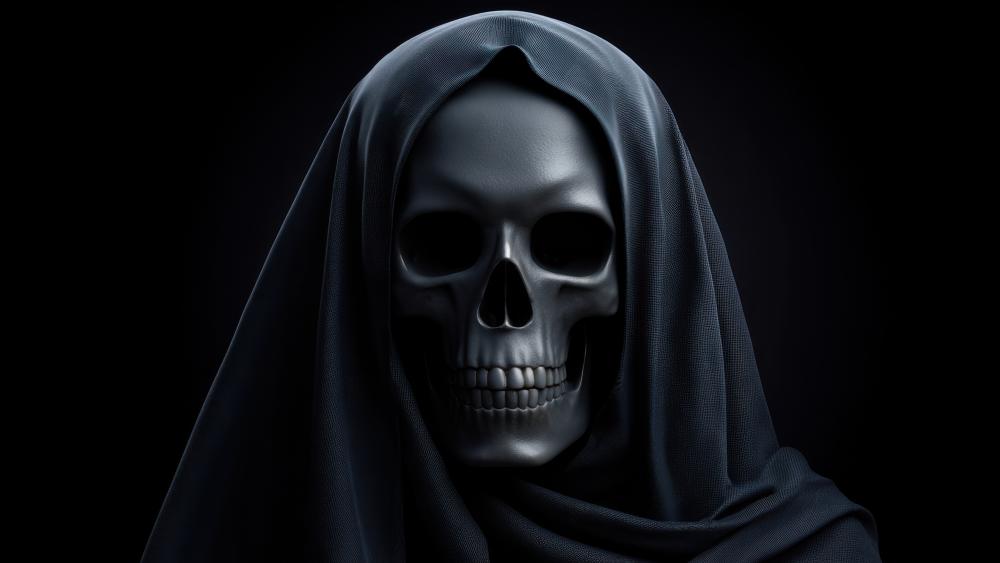 Shadowed Reaper in Cloaked Darkness wallpaper