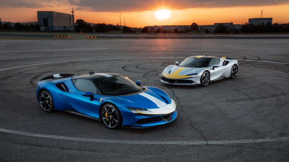 Ferrari SF90 Stradale Sunset Duo wallpaper