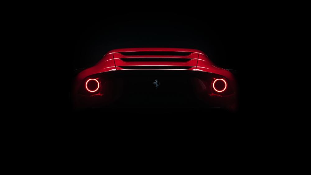 Ferrari Omologata Shadow Rear View wallpaper