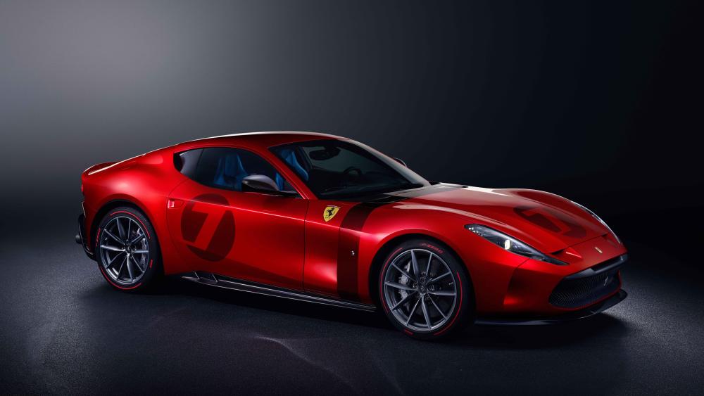 Ferrari Omologata Red Supercar wallpaper