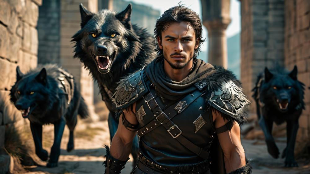 Wolfbound Hero and Shadow Pack wallpaper