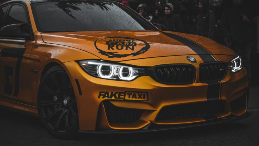 Orange BMW M4 Street Beast wallpaper