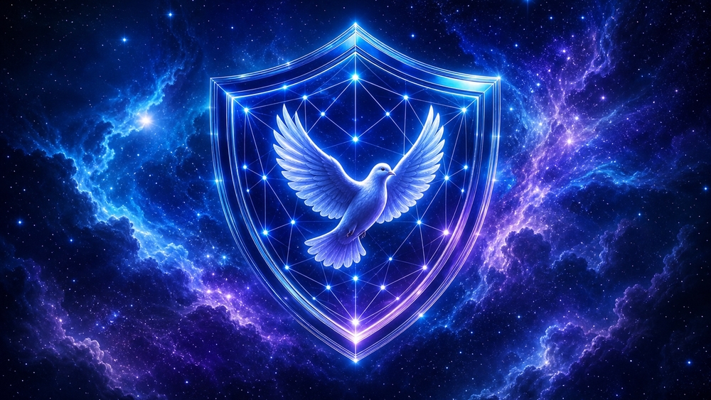Celestial Dove Shield of Light wallpaper