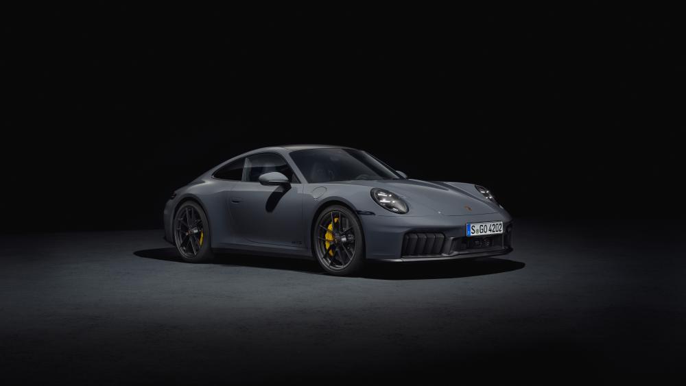 Porsche 911 Carrera GTS Under Spotlight wallpaper