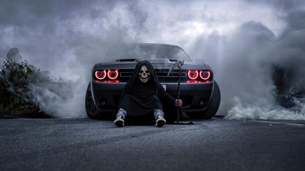 Dodge Challenger Reaper in Smoky Midnight wallpaper