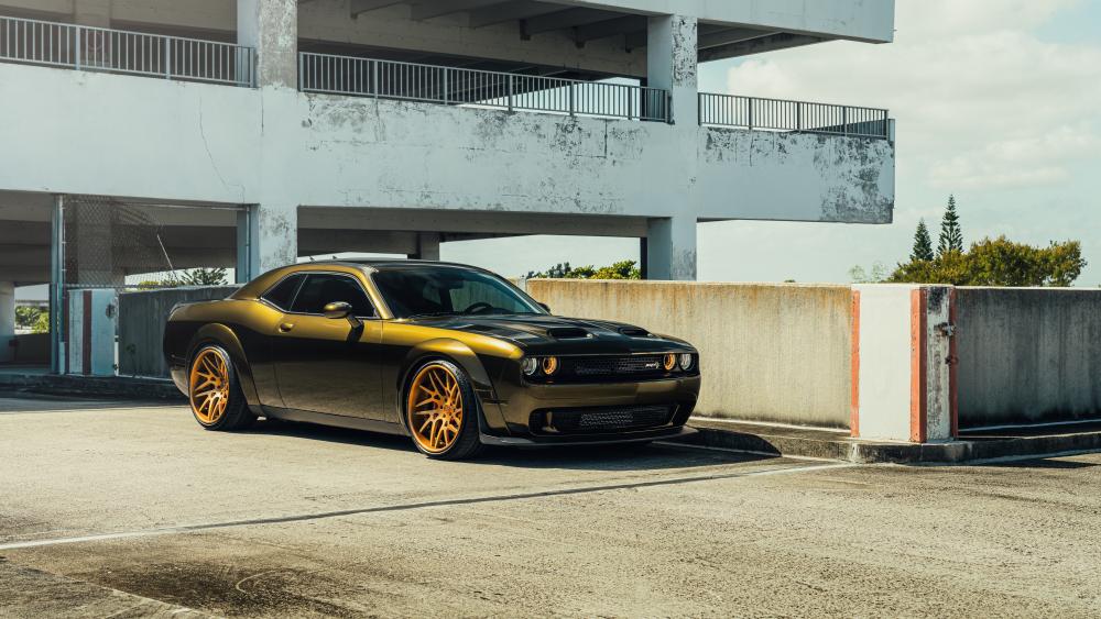 Midnight Green Hellcat wallpaper